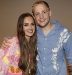 Amsterdam 25 mei 2024
Feestje na concert van de Toppers in de Johan Cruijff Arena. Donny v d Beek en Estelle Bergkamp