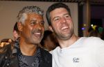 Amsterdam 25 mei 2024
Feestje na concert van de Toppers in de Johan Cruijff Arena. Frank Rijkaard en Henk ten Cate en zijn vrouw