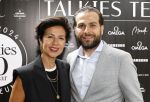 Amsterdam 6 juni 2024
Talkies terras awards bij het College Hotel . Gunay Uslu met directeur College Hotel