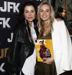 Amsterdam 12 juni 2024
Presentatie Cover JFK met daarop Irene Schouten in Hotel Vessel  . Irene is Zwanger. Irene met stylist Graziella Ferraro