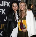 Amsterdam 12 juni 2024
Presentatie Cover JFK met daarop Irene Schouten in Hotel Vessel  . Irene is Zwanger. Irene met stylist Graziella Ferraro