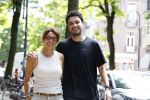 Amsterdam 24 juni 2024
Karin de Rooij met haar zoon Nighel op de cornelis schuytstraat