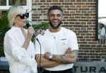 Naarden 19 juni 2024
Presentatie stormer sloep ism Monique des Bouvrie bij het Arsenaal. Bob Wisse en Jan des Bouvrie jr  zijn al hun hele leven vrienden . Monique des Bouvrie Bob Wisse en Jan des Bouvrie