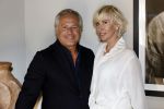 Naarden 19 juni 2024
Presentatie stormer sloep ism Monique des Bouvrie bij het Arsenaal. Bob Wisse en Jan des Bouvrie jr  zijn al hun hele leven vrienden . Monique des Bouvrie met partner Otto Klein