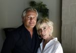 Naarden 19 juni 2024
Presentatie stormer sloep ism Monique des Bouvrie bij het Arsenaal. Bob Wisse en Jan des Bouvrie jr  zijn al hun hele leven vrienden . Monique des Bouvrie met partner Otto Klein