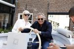 Naarden 19 juni 2024
Presentatie stormer sloep ism Monique des Bouvrie bij het Arsenaal. Bob Wisse en Jan des Bouvrie jr  zijn al hun hele leven vrienden . Monique des Bouvrie met partner Otto Klein