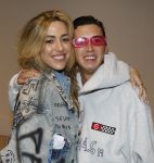 Amsterdam 25 mei 2024
Feestje na concert van de Toppers in de Johan Cruijff Arena. Nino Wilkes met een vriendin