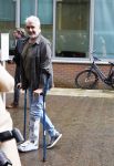 Haarlem 12 juni 2024
Rechtszaak Ali B in rechtbank van Haarlem . Oa Natacha Harlequin is de advocaat van Ali B. Pieter Storms op krukken