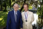 Haarzuilens 26 juni 2024
Nationale haringparty op kasteel de Haar. Mr Pieter v Vollenhoven met Frank Houben