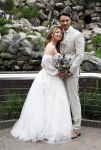 Arnhem 27 mei 2024
Trouwen Robbert de Nijs en zijn vrouw Sharon in Burgers Zoo. Zijn vader Rob de Nijs en moeder Belinda Meuldijk waren de getuigen .