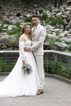 Arnhem 27 mei 2024
Trouwen Robbert de Nijs en zijn vrouw Sharon in Burgers Zoo. Zijn vader Rob de Nijs en moeder Belinda Meuldijk waren de getuigen .