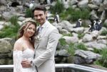Arnhem 27 mei 2024
Trouwen Robbert de Nijs en zijn vrouw Sharon in Burgers Zoo. Zijn vader Rob de Nijs en moeder Belinda Meuldijk waren de getuigen .