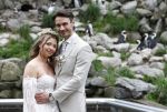Arnhem 27 mei 2024
Trouwen Robbert de Nijs en zijn vrouw Sharon in Burgers Zoo. Zijn vader Rob de Nijs en moeder Belinda Meuldijk waren de getuigen .