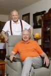 Bennekom 19 juni 2024
Ronnie Tober en Jan Jochems in hun appartement in het centrum van Bennekom.