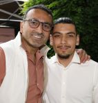 Amsterdam 6 juni 2024
Talkies terras awards bij het College Hotel . Tamer Gonen met zoon