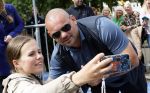 Zeewolde 29 mei 2024
Wesley Sneijder en Wesley Bronkhorst  bij muziekfeest op het plein