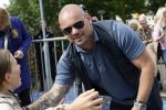 Zeewolde 29 mei 2024
Wesley Sneijder en Wesley Bronkhorst  bij muziekfeest op het plein