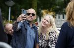 Zeewolde 29 mei 2024
Wesley Sneijder en Wesley Bronkhorst  bij muziekfeest op het plein