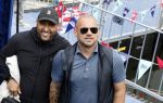 Zeewolde 29 mei 2024
Wesley Sneijder en Wesley Bronkhorst  bij muziekfeest op het plein. Wesley Sneijder met goede vriend Reduan Diba