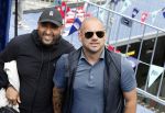 Zeewolde 29 mei 2024
Wesley Sneijder en Wesley Bronkhorst  bij muziekfeest op het plein. Wesley Sneijder met goede vriend Reduan Diba