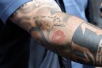Zeewolde 29 mei 2024
Wesley Sneijder en Wesley Bronkhorst  bij muziekfeest op het plein. Tatoo Yolanthe