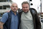 Zeewolde 29 mei 2024
Wesley Sneijder en Wesley Bronkhorst  bij muziekfeest op het plein