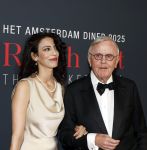 Amsterdam 14 juni 2025
Amsterdam diner in het afas live . Harry Mens met (een) vriendin Selma Romeny