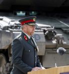 Amersfoort 18 juni 2023
Koning Willem Alexander en Prinses Amalia aanwezig bij de nieuwe standaard die overhandigt zal worden aan het Regiment Huzaren Prinses Catharina-Amalia op de Prins Bernhardkazerne. Het is de eerste keer nadat Prinses Amalia haar arm gebroken heeft na val van het paard .