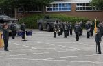 Amersfoort 18 juni 2023
Koning Willem Alexander en Prinses Amalia aanwezig bij de nieuwe standaard die overhandigt zal worden aan het Regiment Huzaren Prinses Catharina-Amalia op de Prins Bernhardkazerne. Het is de eerste keer nadat Prinses Amalia haar arm gebroken heeft na val van het paard .