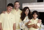 Abcoude 7 juni 2025
Najib Amhali met zijn vrouw Niama en hun zoons .