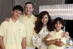 Abcoude 7 juni 2025
Najib Amhali met zijn vrouw Niama en hun zoons .