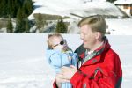 Lech 17 maart 2004
Prinses Maxima, Prins Willem Alexander en  Prinses Amalia   in Lech.  
Peter Smulders bv