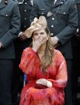 Amersfoort 18 juni 2023
Koning Willem Alexander en Prinses Amalia aanwezig bij de nieuwe standaard die overhandigt zal worden aan het Regiment Huzaren Prinses Catharina-Amalia op de Prins Bernhardkazerne. Het is de eerste keer nadat Prinses Amalia haar arm gebroken heeft na val van het paard .