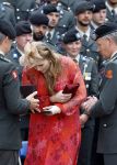 Amersfoort 18 juni 2023
Koning Willem Alexander en Prinses Amalia aanwezig bij de nieuwe standaard die overhandigt zal worden aan het Regiment Huzaren Prinses Catharina-Amalia op de Prins Bernhardkazerne. Het is de eerste keer nadat Prinses Amalia haar arm gebroken heeft na val van het paard .