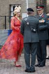 Amersfoort 18 juni 2023
Koning Willem Alexander en Prinses Amalia aanwezig bij de nieuwe standaard die overhandigt zal worden aan het Regiment Huzaren Prinses Catharina-Amalia op de Prins Bernhardkazerne. Het is de eerste keer nadat Prinses Amalia haar arm gebroken heeft na val van het paard .