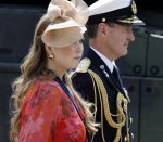Amersfoort 18 juni 2023
Koning Willem Alexander en Prinses Amalia aanwezig bij de nieuwe standaard die overhandigt zal worden aan het Regiment Huzaren Prinses Catharina-Amalia op de Prins Bernhardkazerne. Het is de eerste keer nadat Prinses Amalia haar arm gebroken heeft na val van het paard .