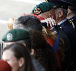 Amersfoort 18 juni 2023
Koning Willem Alexander en Prinses Amalia aanwezig bij de nieuwe standaard die overhandigt zal worden aan het Regiment Huzaren Prinses Catharina-Amalia op de Prins Bernhardkazerne. Het is de eerste keer nadat Prinses Amalia haar arm gebroken heeft na val van het paard .
