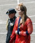 Amersfoort 18 juni 2023
Koning Willem Alexander en Prinses Amalia aanwezig bij de nieuwe standaard die overhandigt zal worden aan het Regiment Huzaren Prinses Catharina-Amalia op de Prins Bernhardkazerne. Het is de eerste keer nadat Prinses Amalia haar arm gebroken heeft na val van het paard .