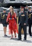 Amersfoort 18 juni 2023
Koning Willem Alexander en Prinses Amalia aanwezig bij de nieuwe standaard die overhandigt zal worden aan het Regiment Huzaren Prinses Catharina-Amalia op de Prins Bernhardkazerne. Het is de eerste keer nadat Prinses Amalia haar arm gebroken heeft na val van het paard .
