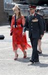 Amersfoort 18 juni 2023
Koning Willem Alexander en Prinses Amalia aanwezig bij de nieuwe standaard die overhandigt zal worden aan het Regiment Huzaren Prinses Catharina-Amalia op de Prins Bernhardkazerne. Het is de eerste keer nadat Prinses Amalia haar arm gebroken heeft na val van het paard .