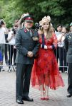 Amersfoort 18 juni 2023
Koning Willem Alexander en Prinses Amalia aanwezig bij de nieuwe standaard die overhandigt zal worden aan het Regiment Huzaren Prinses Catharina-Amalia op de Prins Bernhardkazerne. Het is de eerste keer nadat Prinses Amalia haar arm gebroken heeft na val van het paard .