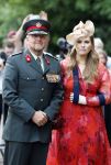 Amersfoort 18 juni 2023
Koning Willem Alexander en Prinses Amalia aanwezig bij de nieuwe standaard die overhandigt zal worden aan het Regiment Huzaren Prinses Catharina-Amalia op de Prins Bernhardkazerne. Het is de eerste keer nadat Prinses Amalia haar arm gebroken heeft na val van het paard .