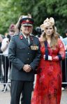 Amersfoort 18 juni 2023
Koning Willem Alexander en Prinses Amalia aanwezig bij de nieuwe standaard die overhandigt zal worden aan het Regiment Huzaren Prinses Catharina-Amalia op de Prins Bernhardkazerne. Het is de eerste keer nadat Prinses Amalia haar arm gebroken heeft na val van het paard .