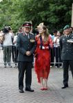 Amersfoort 18 juni 2023
Koning Willem Alexander en Prinses Amalia aanwezig bij de nieuwe standaard die overhandigt zal worden aan het Regiment Huzaren Prinses Catharina-Amalia op de Prins Bernhardkazerne. Het is de eerste keer nadat Prinses Amalia haar arm gebroken heeft na val van het paard .