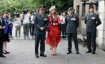 Amersfoort 18 juni 2023
Koning Willem Alexander en Prinses Amalia aanwezig bij de nieuwe standaard die overhandigt zal worden aan het Regiment Huzaren Prinses Catharina-Amalia op de Prins Bernhardkazerne. Het is de eerste keer nadat Prinses Amalia haar arm gebroken heeft na val van het paard .