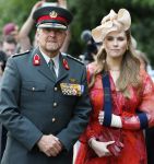 Amersfoort 18 juni 2023
Koning Willem Alexander en Prinses Amalia aanwezig bij de nieuwe standaard die overhandigt zal worden aan het Regiment Huzaren Prinses Catharina-Amalia op de Prins Bernhardkazerne. Het is de eerste keer nadat Prinses Amalia haar arm gebroken heeft na val van het paard .
