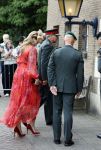 Amersfoort 18 juni 2023
Koning Willem Alexander en Prinses Amalia aanwezig bij de nieuwe standaard die overhandigt zal worden aan het Regiment Huzaren Prinses Catharina-Amalia op de Prins Bernhardkazerne. Het is de eerste keer nadat Prinses Amalia haar arm gebroken heeft na val van het paard .