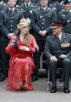Amersfoort 18 juni 2023
Koning Willem Alexander en Prinses Amalia aanwezig bij de nieuwe standaard die overhandigt zal worden aan het Regiment Huzaren Prinses Catharina-Amalia op de Prins Bernhardkazerne. Het is de eerste keer nadat Prinses Amalia haar arm gebroken heeft na val van het paard .