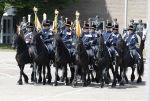 Amersfoort 18 juni 2023
Koning Willem Alexander en Prinses Amalia aanwezig bij de nieuwe standaard die overhandigt zal worden aan het Regiment Huzaren Prinses Catharina-Amalia op de Prins Bernhardkazerne. Het is de eerste keer nadat Prinses Amalia haar arm gebroken heeft na val van het paard .