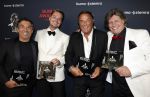 Amsterdam 2 juni 2025
Uitreiking Buma prijzen in de schouwburg van Amsterdam. Robert v Hemert met Edwin v Hoevelaak Bram Koning en Marcel Fisser